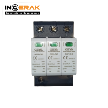 SV0001: GEYA GSP9-C40 Supresor de transientes trifasico AC275V 20-40KA 