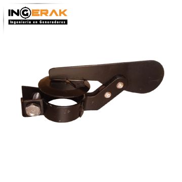 AM0047: Balancin 2" color negro. Tapa tubo de escape para generador